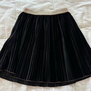 Zara Black Skirt with Gold Waistband